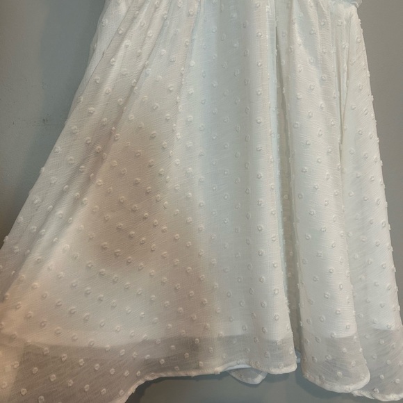 Altar'd State White Ruched Ruffled Sundress - Picture 6 of 10